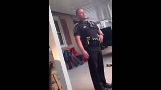 Cop threatens toddler, toddler then evades custody