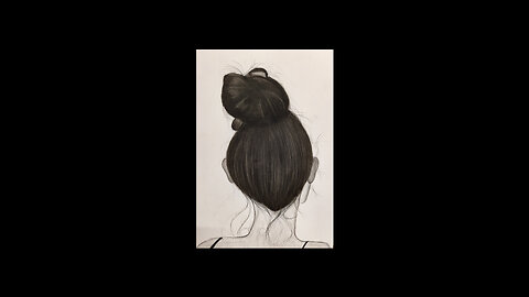 Charcoal Hair drwing