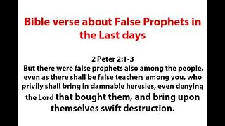 What is a False Prophet - A scriptural Study