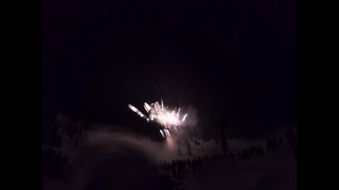 Hoodoo Ski Area Winter Carnival Fireworks Crackle-Finale