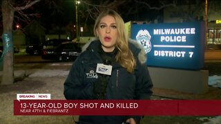 13-year-old boy killed in shooting near 47th and Fiebrantz