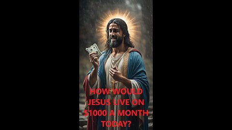 How would robot Jesus live on $1000 a month?