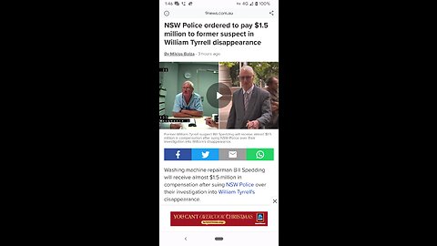 William Tyrell -Bill Spedding / Malicious prosecution NSW POLICE