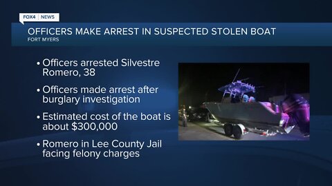 Fort Myers Police arrest man for stealing boat from storage yard