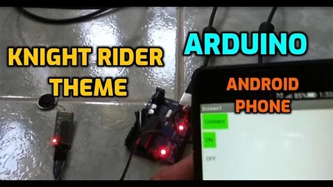 Arduino Playing Knight Rider Theme Controlled By Smartphone over Bluetooth - With MIT App Inventor