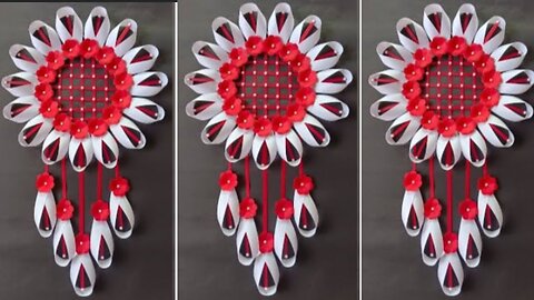 Beautiful Wall Hanging Craft / Paper Craft For Home Decoration / Easy Paper Flower Wall Hanging /DIY