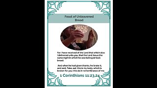 Feast of Unleavened Bread - Get the Junk Out!