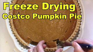 Freeze Drying Costco Pumpkin Pie