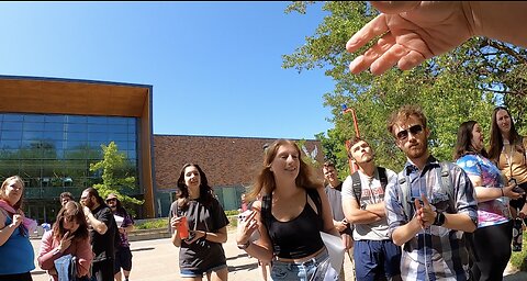 Eastern Washington University: Local Subscriber Gives Me $300, Students Rage & Scream, Hypocrites & Sodomites Go Crazy With Anger, Crowd Calms Toward The End