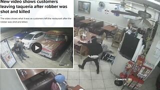 New video shows customers leaving SW Houston taqueria after robbery went wrong for the usual suspect