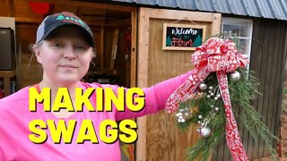 #207 How To Make Decorative Swags With Real Pine & Cedar Branches