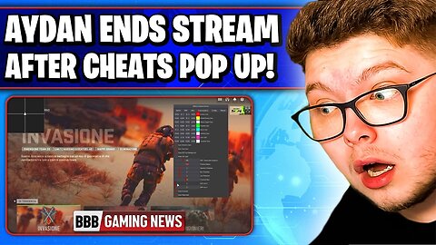 AYDAN Ends Stream After Claiming His Cheats Pop Up! - BBB gaming News