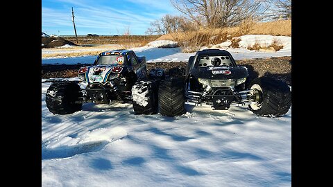 Losi MTXL RC Monster Trucks Ripping it Up!!