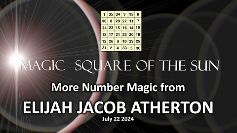 A STUNNING REVELATION ABOUT THE MAGIC SQUARE OF THE SUN
