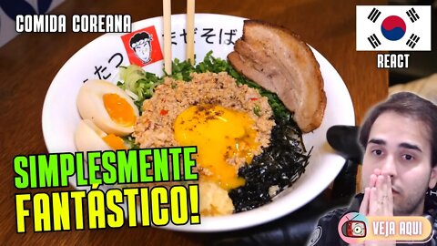 Esse LÁMEN É INCRÍVEL e VAI TE SURPREENDER! Reagindo a COMIDAS DE RUA COREANAS | Veja Aqui Reacts