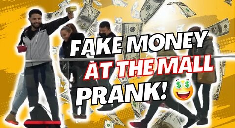 FAKE MONEY AT THE MALL PRANK!