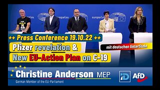 The European Parliament PRESS CONFERENCE Christine Anderson MEP After Pfizer's "Vaccine" Scam.