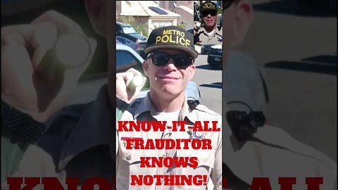 Frauditor Know-It-All Knows Nothing & Punked by Cop! #shorts