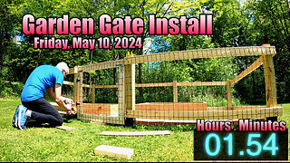 Raised Bed Garden Gate Installation