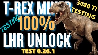 T-REX Miner 🦖 100% LHR UNLOCK Testing on 3080TI Rig 🦖