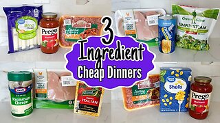 Quick & Easy 3-INGREDIENT Dinners You Can Make TONIGHT! | Tasty Cheaper Meal Ideas