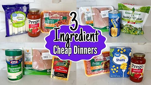 Quick & Easy 3-INGREDIENT Dinners You Can Make TONIGHT! | Tasty Cheaper Meal Ideas