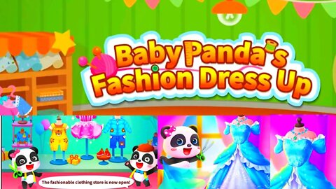 Baby panda's fashion dress up game-babybus game-Android gameplay