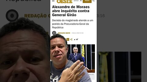 Moraes abre inquérito contra General Girão por incitação aos atos de 8 de janeiro #shorts