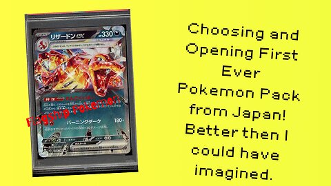 Opening ordering first Japanese Pokemon pack-Too GOOD to be scripted pack gets flagship card