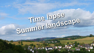 Time lapse - Summer landscape with moving clouds - Relaxing music Sleepy Hollow by E’s Jammy Jams