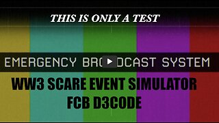 FCB D3CODE ☢️☢️☢️WW3 SCARE EVENT SIMULATOR☢️☢️☢️ THIS IS ONLY A SIMULATION.
