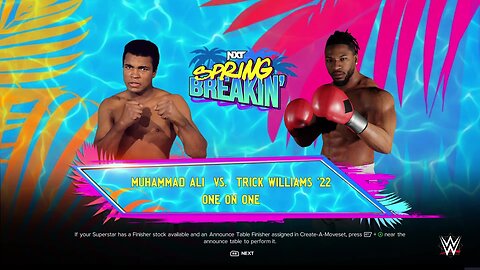 WWE 2k24 Muhammad Ali vs Trick Williams