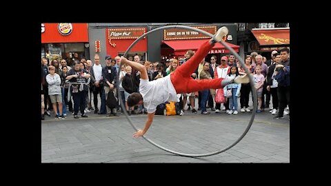 Cyr Wheel | Street Performer | entertainer | London