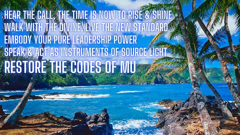 Codes of MU Maui Quantum oracle transmission, Divine Leadership, Phase 2 stepping way UP