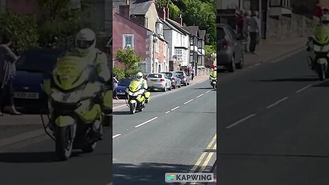 Police escort motorcycles