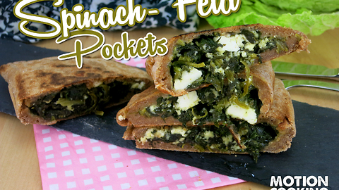 How to make spinach feta pockets