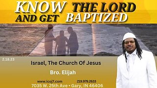 KNOW THE LORD AND GET BAPTIZED