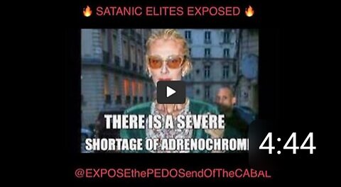 SATANIC ELITES EXPOSED - PART 1 — CELINE DION — ADRENOCHROME — NUNUNU