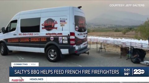 Salty’s Barbecue stays on call to help feed firefighters as they fight the French Fire