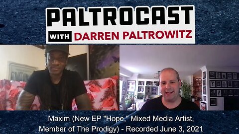 Maxim (The Prodigy) interview with Darren Paltrowitz