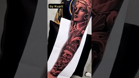 Stunning Tattoo by Kupit #shorts #tattoos #inked #youtubeshorts