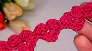 How to crochet hearts braid simple tutorial by marifu6a