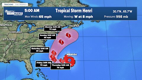 Tropical storms Grace and Henri expected to strengthen to hurricanes