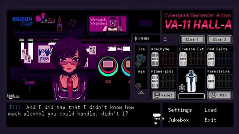 VA11HALLA Part 2: Trying My Best At My New Job