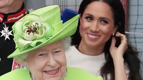 Queen Shows Duchess Meghan the Ropes at First Solo Engagement Together