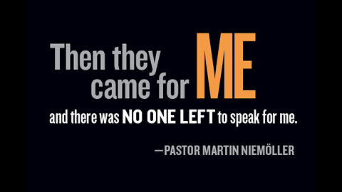 FIRST THEY CAME – BY PASTOR MARTIN NIEMÖLLER