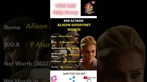 🔥RRR- Actress Alison Doody Net Worth🔥#shorts🔥#wildselfhelpgroup🔥6 April 2022🔥
