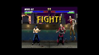 Ultimate Mortal Kombat 3 Plus Beta 2 - Blue Liu Kang - Ultimate Difficult - No Continues.