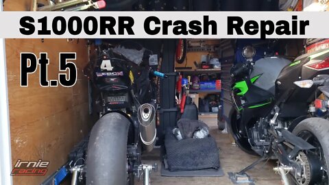 S1000RR Crash Repair Pt.5 Windscreen, Bodywork, Tools, Trailer Bearings Pt.5 | Irnieracing