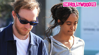 Malia Obama Enjoys Good Conversation With A Friend Over Lunch At Alfred Coffee In West Hollywood, CA